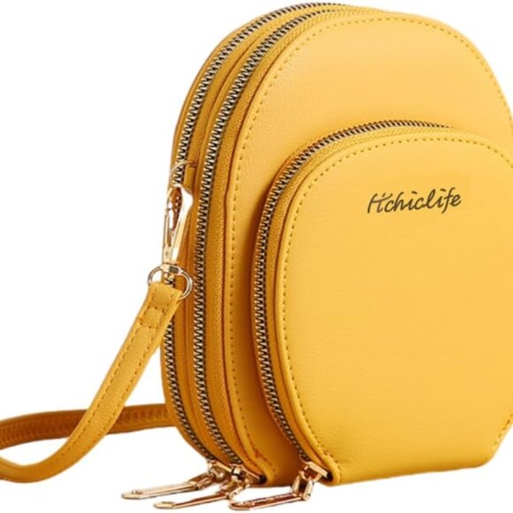 Premium Leather Crossbody Bag – Trendy Women’s Purse with Card Slots & Zipper - Picture 1 of 6